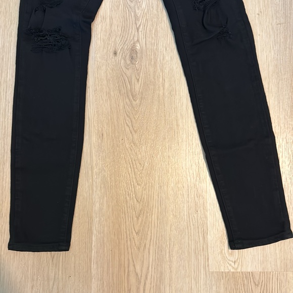 Distressed Black Paige Jeggings - size 25 - Picture 6 of 7